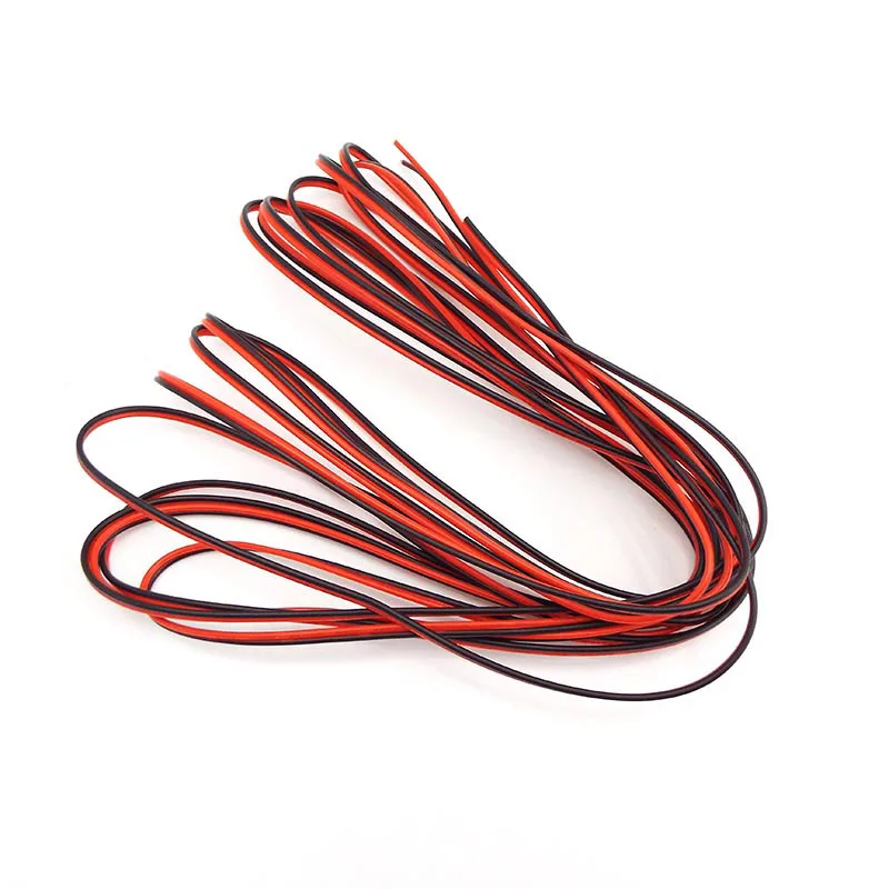 22awg Wire 2pin Tinned Copper Insulated PVC Wired Wire power  supply Cable For CCTV LED Strip Lighting connector Q1