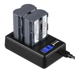 2400mAh 511A BP511 BP511A BP-511A BP-511 BP 511 Battery Bateria + USB Dual Charger for Canon EOS 40D 300D 5D 20D 30D 50D
