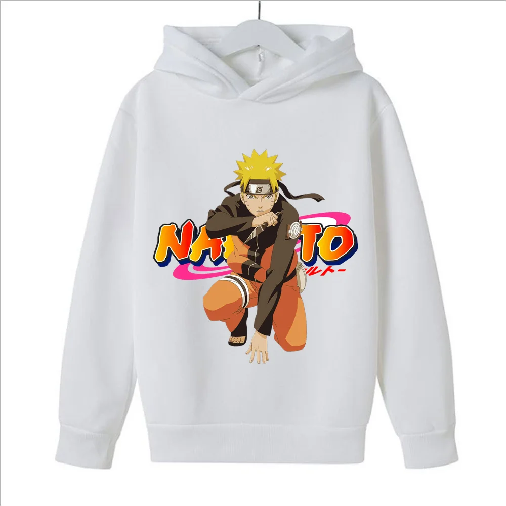 NARUTO Spring And Autumn Childrens Hoodie Shirt Cartoon Print Children Sportswear Sweater Jacket Baby Set Children's Blouse Baby