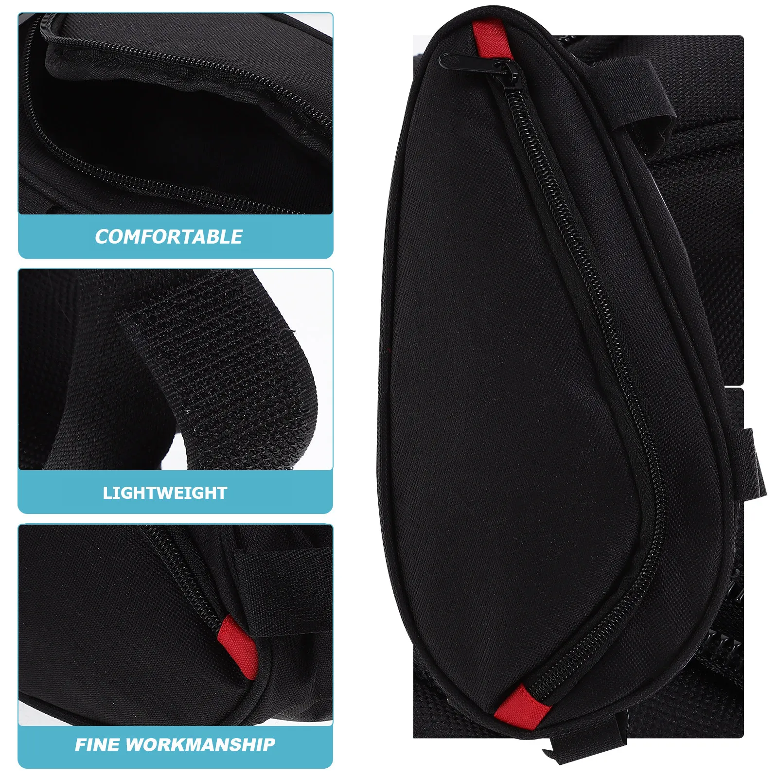 Waterproof Cycling Front Tube Bag Triangle Bike Front Frame Bag for Mountain Road Bikes Cellphone Sunglasses Glove