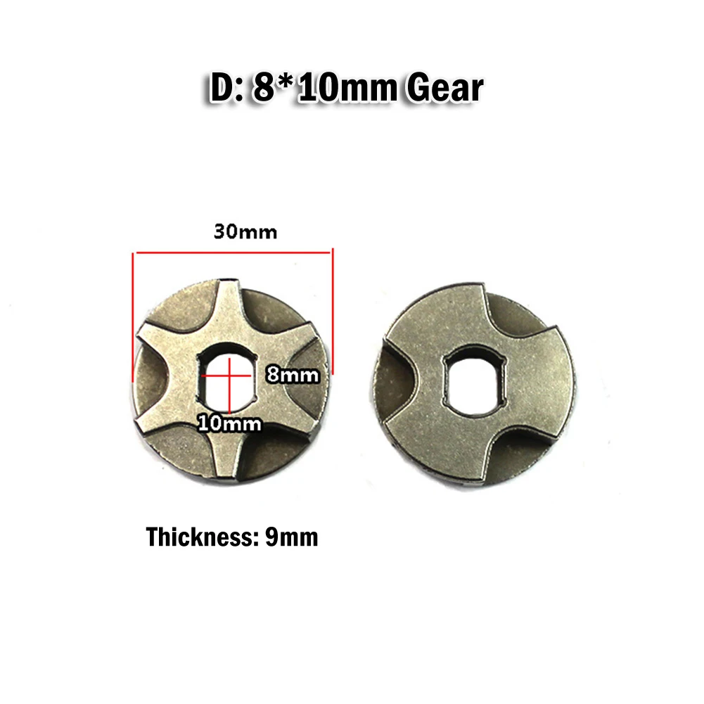 Piñones de engranaje de motosierra, pieza de herramienta eléctrica de reemplazo para 5016 Asterisk, amoladora angular de cadena de 6 dientes