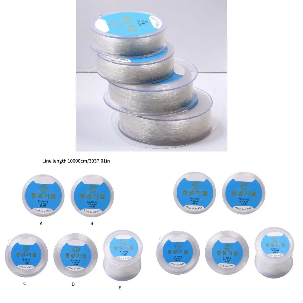 

91AF Гибкая прозрачная ремесленная струна на 100 метров украшения для браслетов для браслетов