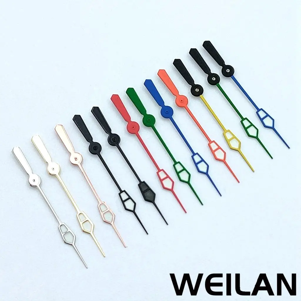 12,5 MM NH35 NH36 7S26 7S36 4R35 4R36 Uhrwerk Schwarz Blau Rot Grün Gold Roségold Silber Orange Uhrzeiger Leuchtend