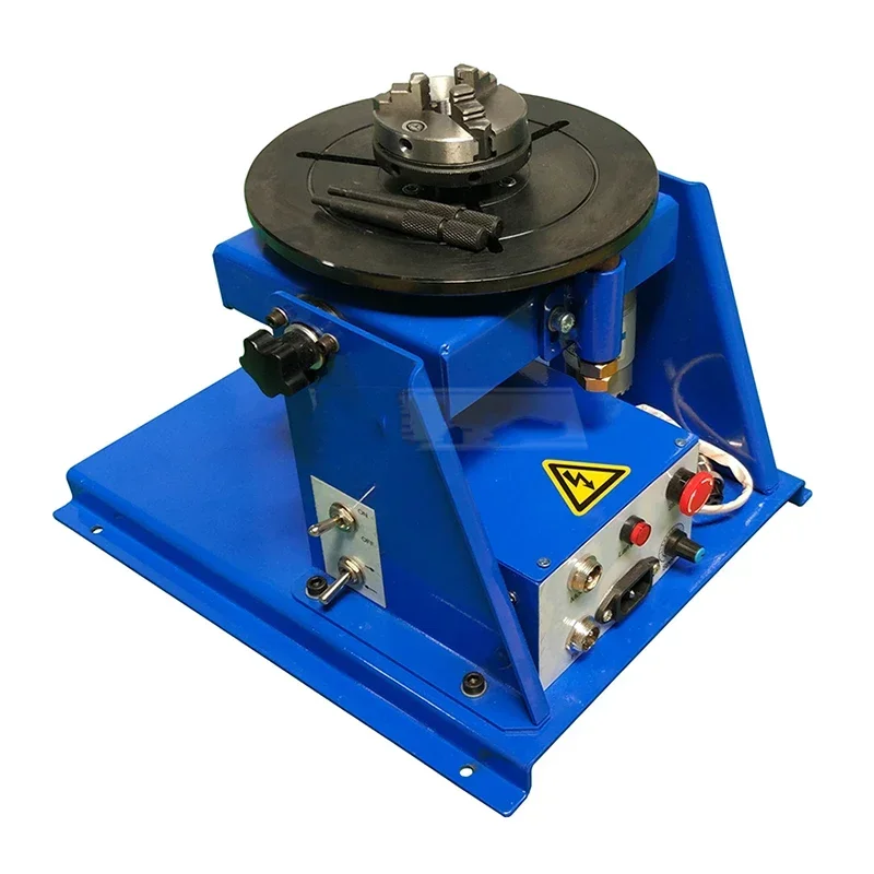 Rotary Welding Positioner Welding Turntable 10Kg Welding Positioner Turntable Tilt Table for Ring with 65 Chuck