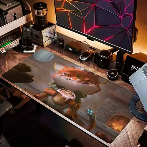 Magic Fire Dragon playmat Cute anime MousePad Desk Mat gaming mat office mats gamer pc accessories rubber anti-slip edge-locking