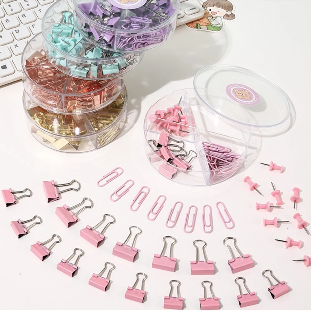 Fromthenon Paperclip Set Macaron Kleur Lange Staart Clip Multifunctionele Binding Clips Set Student Kantoorbenodigdheden