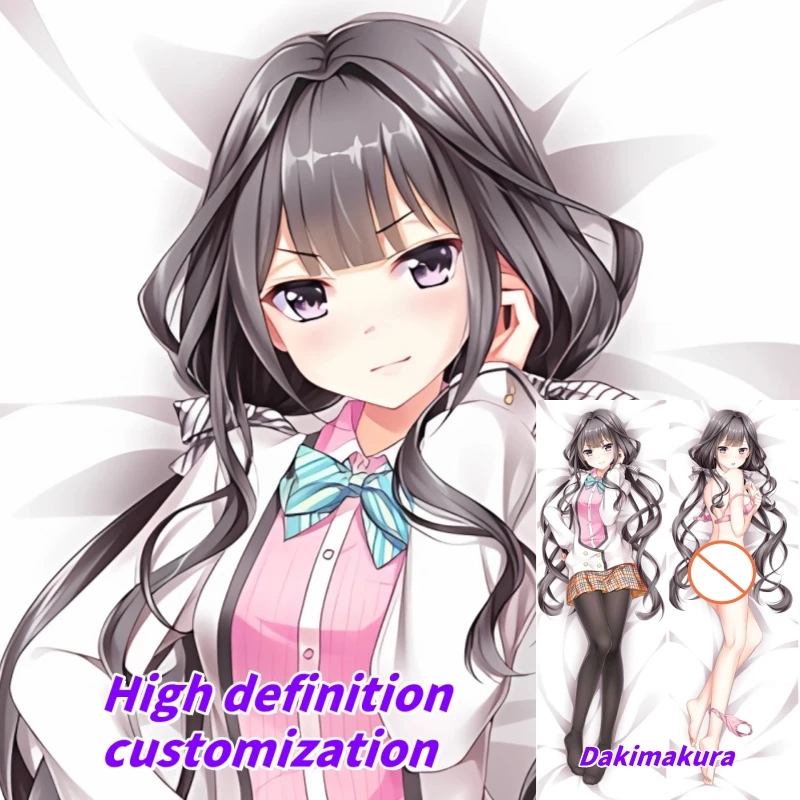

Dakimakura Anime Pillow Case Adagaki Aki Double-sided Print Of Life-size Body Pillowcase Gifts Can be Customized