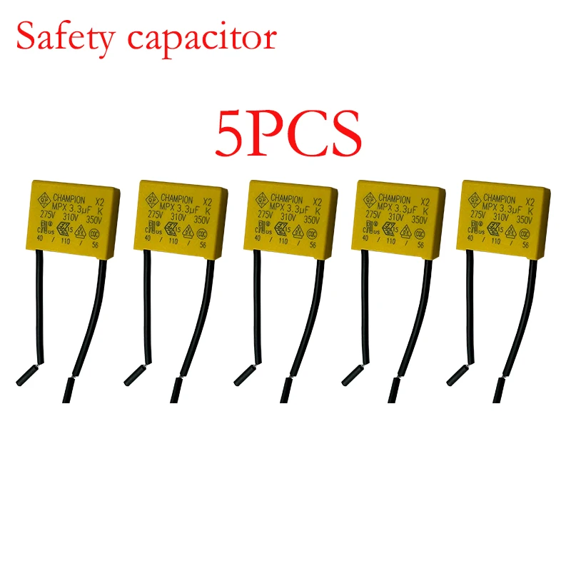 

3.3uF 275V Capacitor for electromagnetic interference suppression of power supply, High voltage capacitor Suitable for intellige