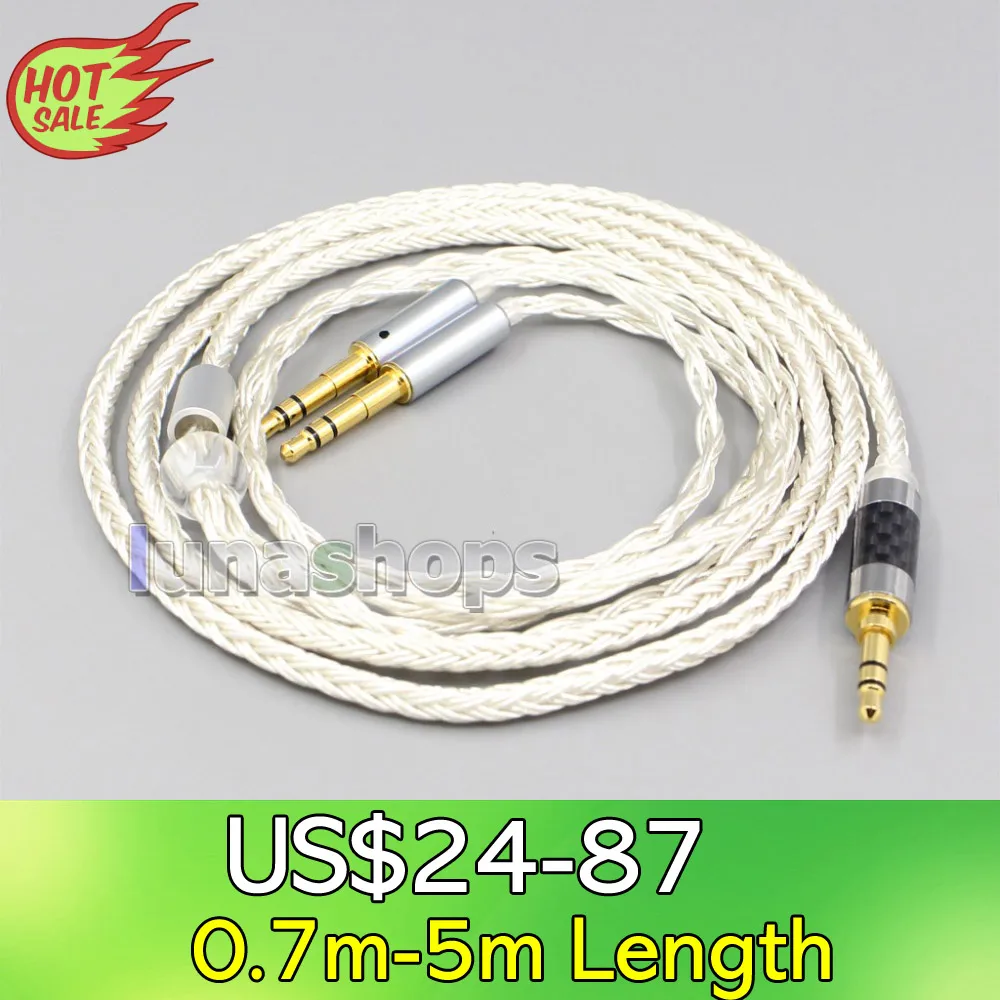 

16 Core OCC Silver Plated Headphone Cable 7mm High Step For Hifiman Sundara Ananda HE1000se V2 HE6se DEVA he400se Arya He-35x