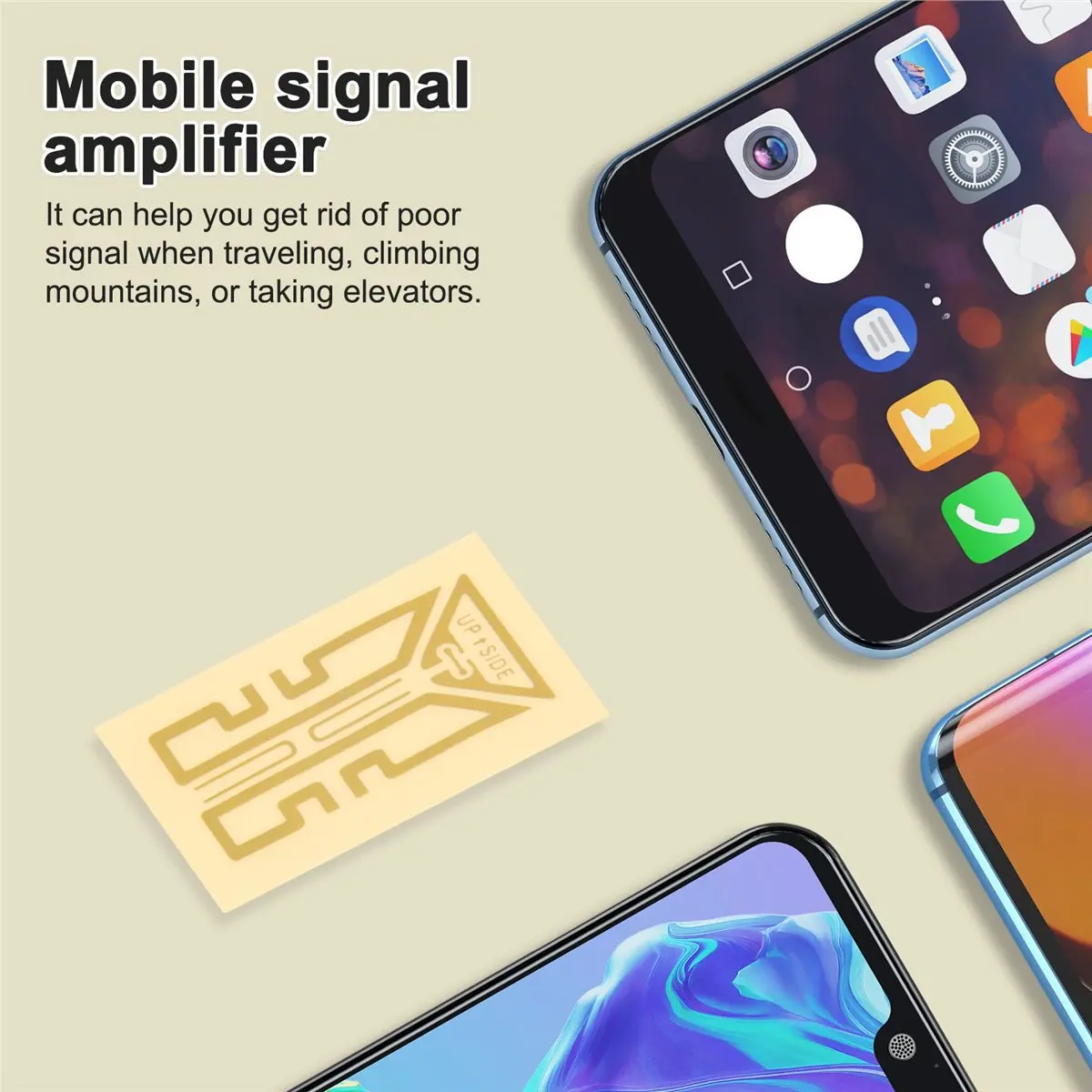 A003 1PCS Cell Phone Signal Booster Signal Enhancement Stickers Gen-X Outdoor Mobile Phone Network Signal Booster