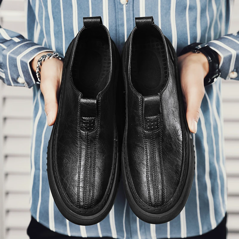 

Men Tassel Loafers Leather Formal Shoes Slip on Elegant Dress Shoe Simple Slip On Man Casual Wedding Party Shoes Men Footwear