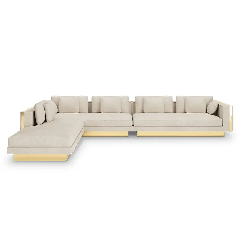Modular sofa high-end artistic design villa large flat floor living room