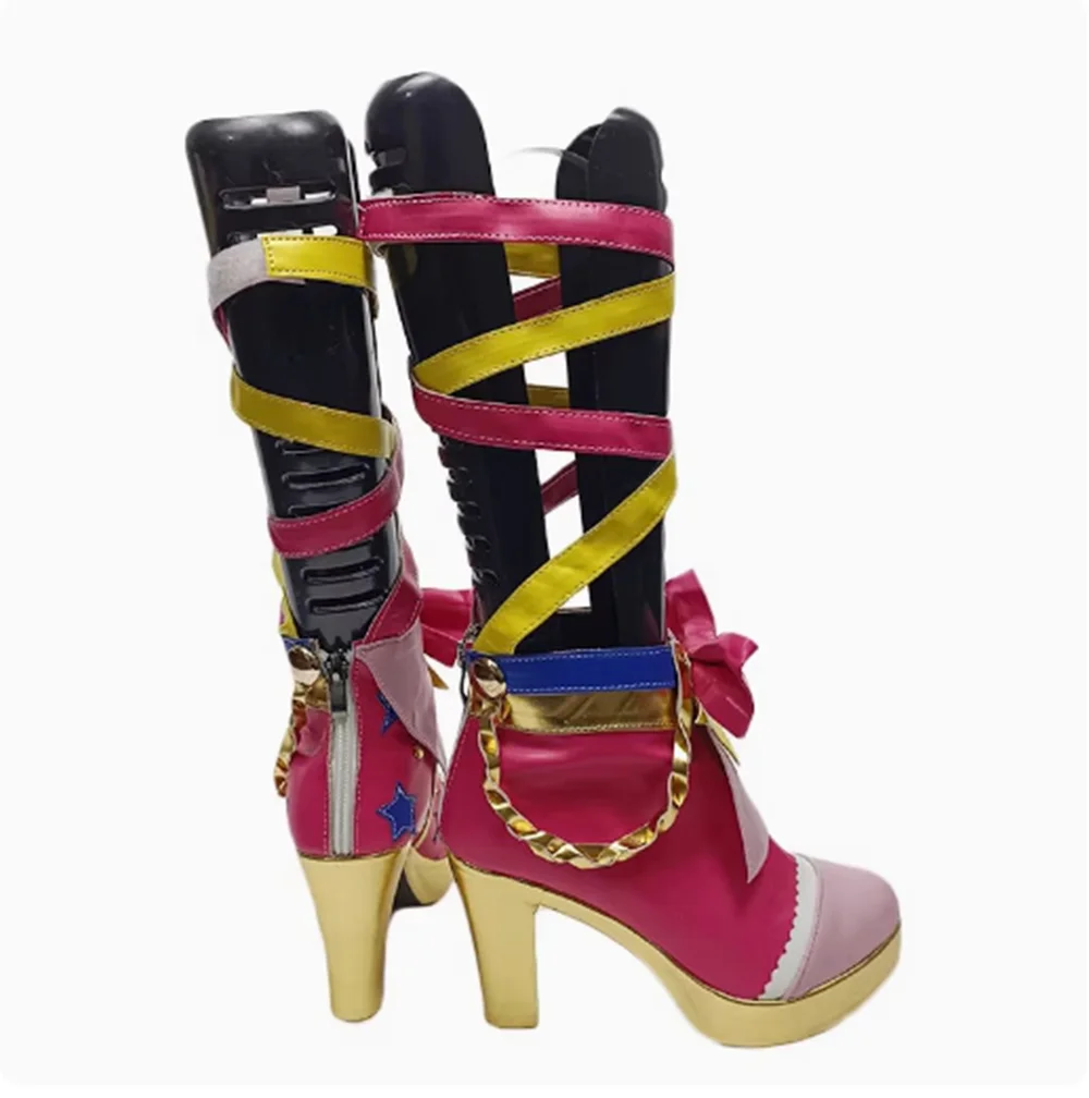 Fantasia unissex de anime cos nijino yume, sapatos, botas, tamanho personalizado