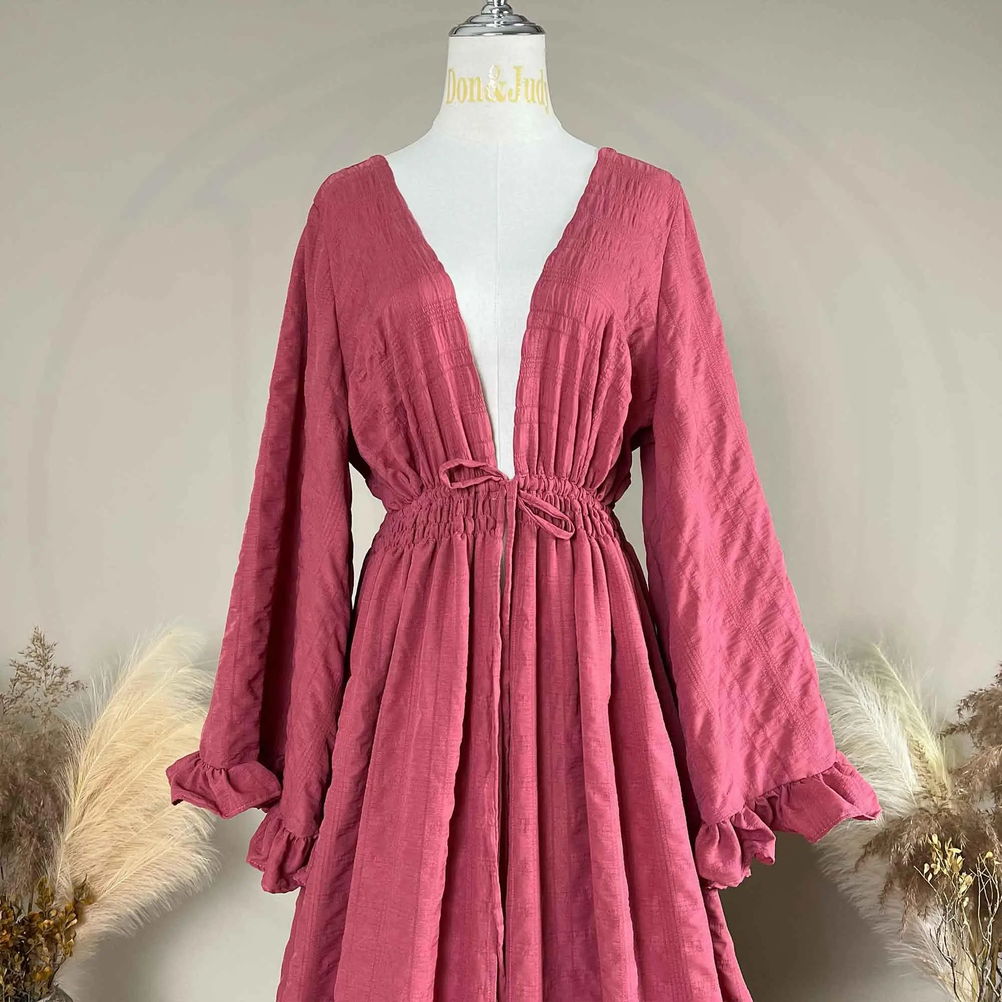 فستان زفاف مثير من Don&Judy للنساء الحوامل، فستان نسائي طويل الأكمام للمناسبات الرسمية والحفلات.