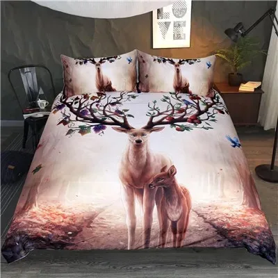 

3D Print Wolves God Bedding Set Set Usa King Queen Double Full Twin Single Size Polyester Quilt Cover Set