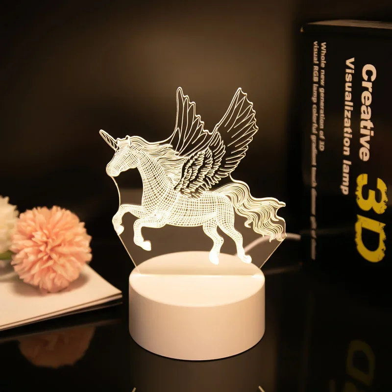 

Atmosphere Lights Creative Touch 3D Night Light Christmas Table Lamp Birthday Gift Light USB Modern Minimalist Small Night Light