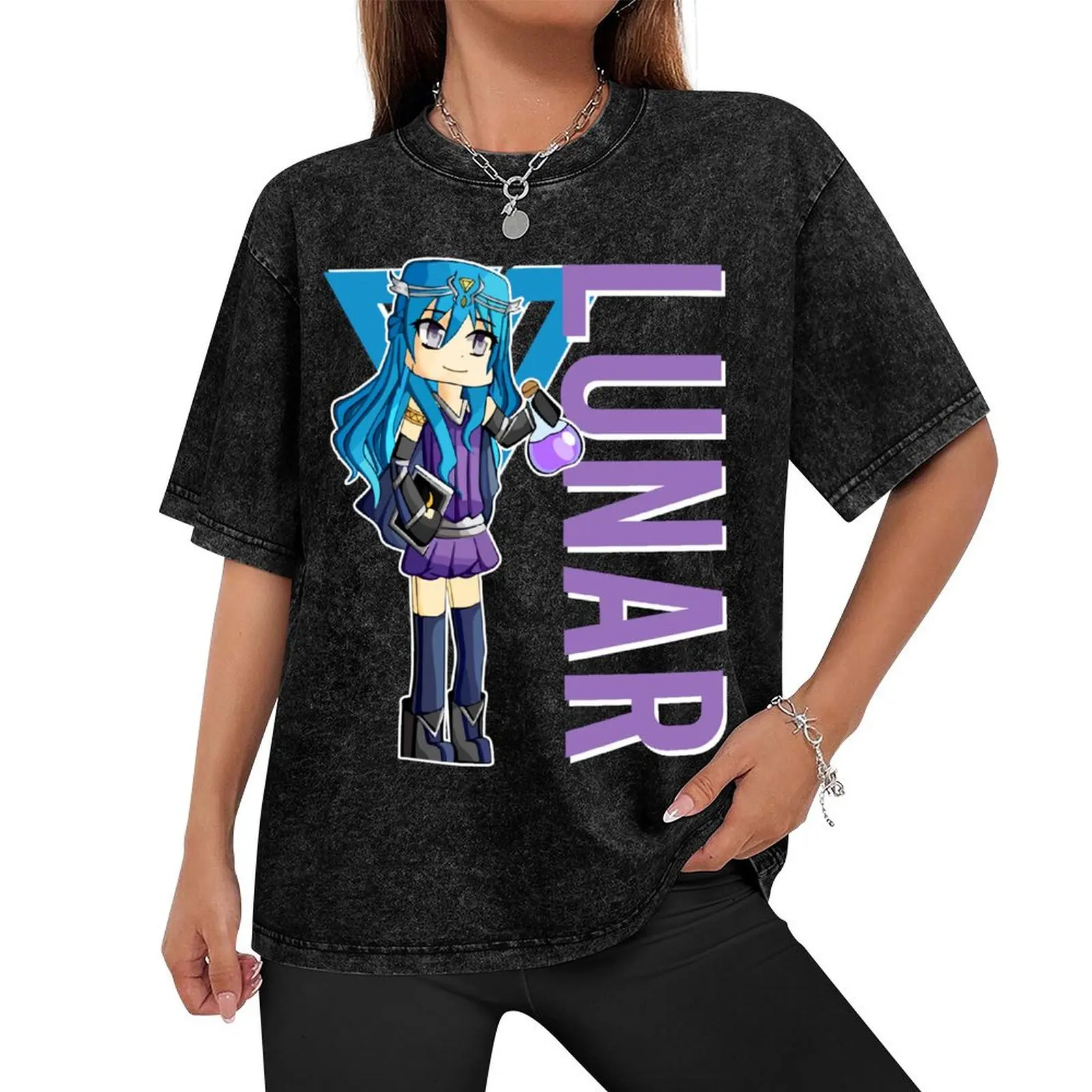 Lunar Itsfunneh Funneh Krew gamer fan art 2022 T-Shirt customizeds sublime rapper graphic tees funny t shirts for men