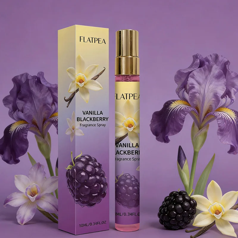 

Спрей-мист с ароматом ванили и ежевики, 10 мл, без спирта, свежий сладкий аромат, стойкий, легкий, портативный, универсальный