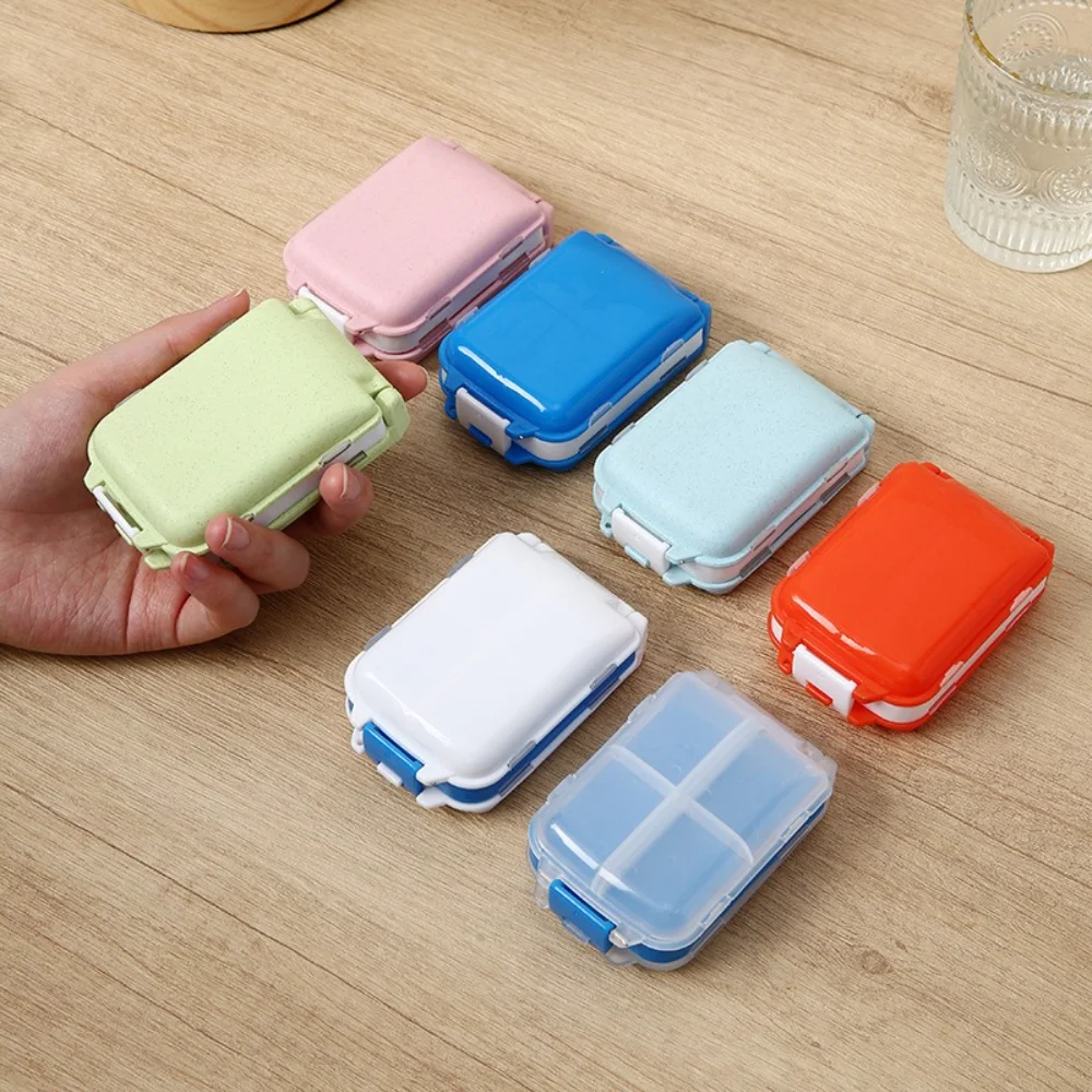 New Hot Weekly Premuim Portable Travel 8 Grids Pill Box Container Cases Organizer Storage for Tablets Vitamin Medicine FishOils