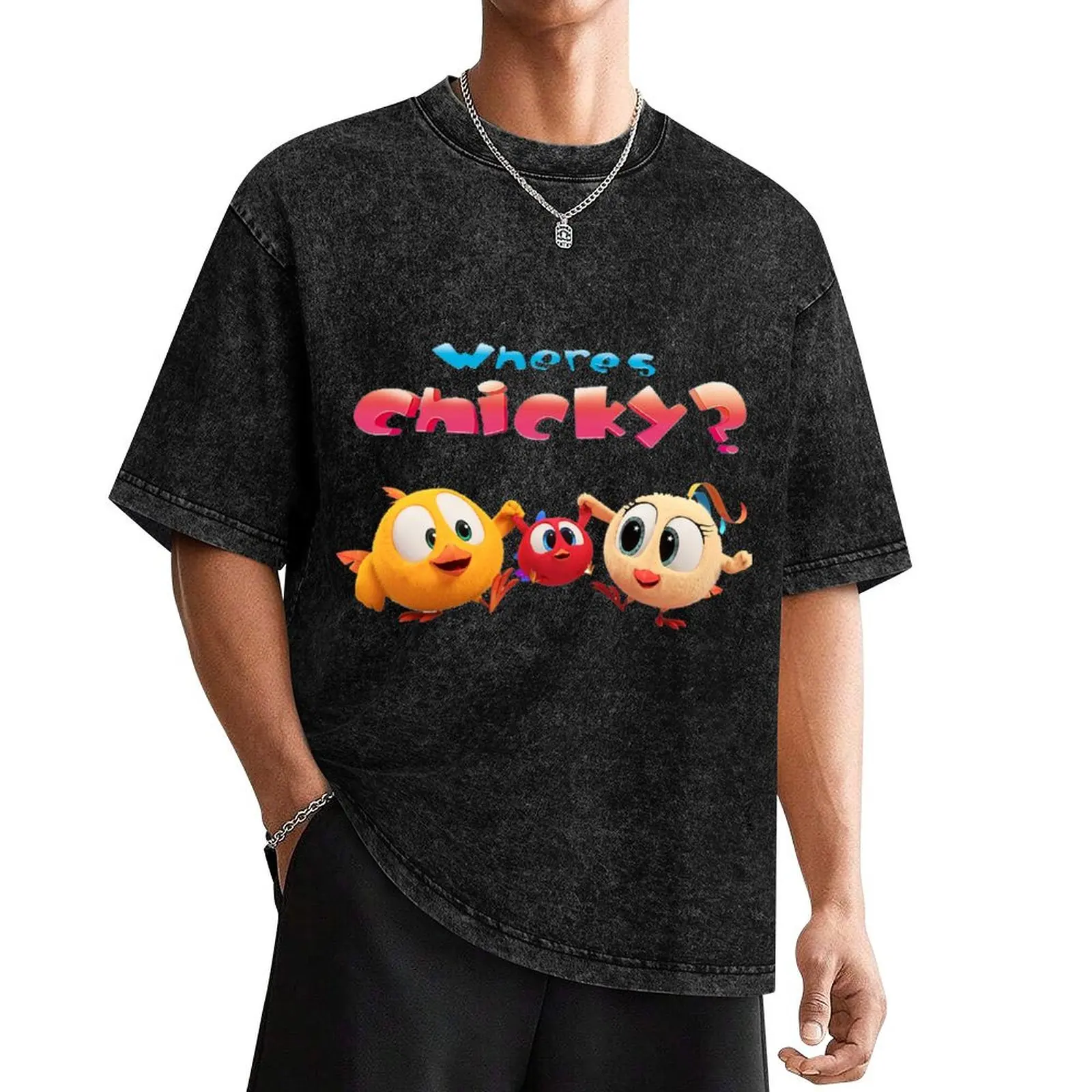 

where's chicky T-Shirt graphic t shirt vintage designer shirts oversized shirts graphic tee heavy weight t shirts for men