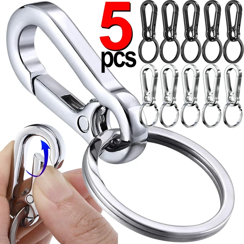 1/5PCS Metalowy brelok do kluczy z klamrą w kształcie tykwy Hak wspinaczkowy Brelok do kluczy samochodowych Mocny karabińczyk Akcesoria do breloków Vintage Breloczek do kluczy
