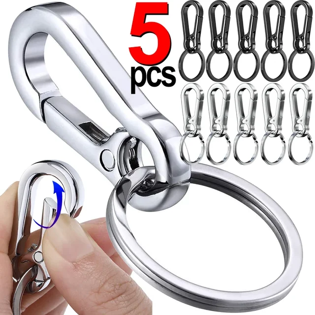 1/5PCS Metalowy brelok do kluczy z klamrą w kształcie tykwy Hak wspinaczkowy Brelok do kluczy samochodowych Mocny karabińczyk Akcesoria do breloków Vintage Breloczek do kluczy