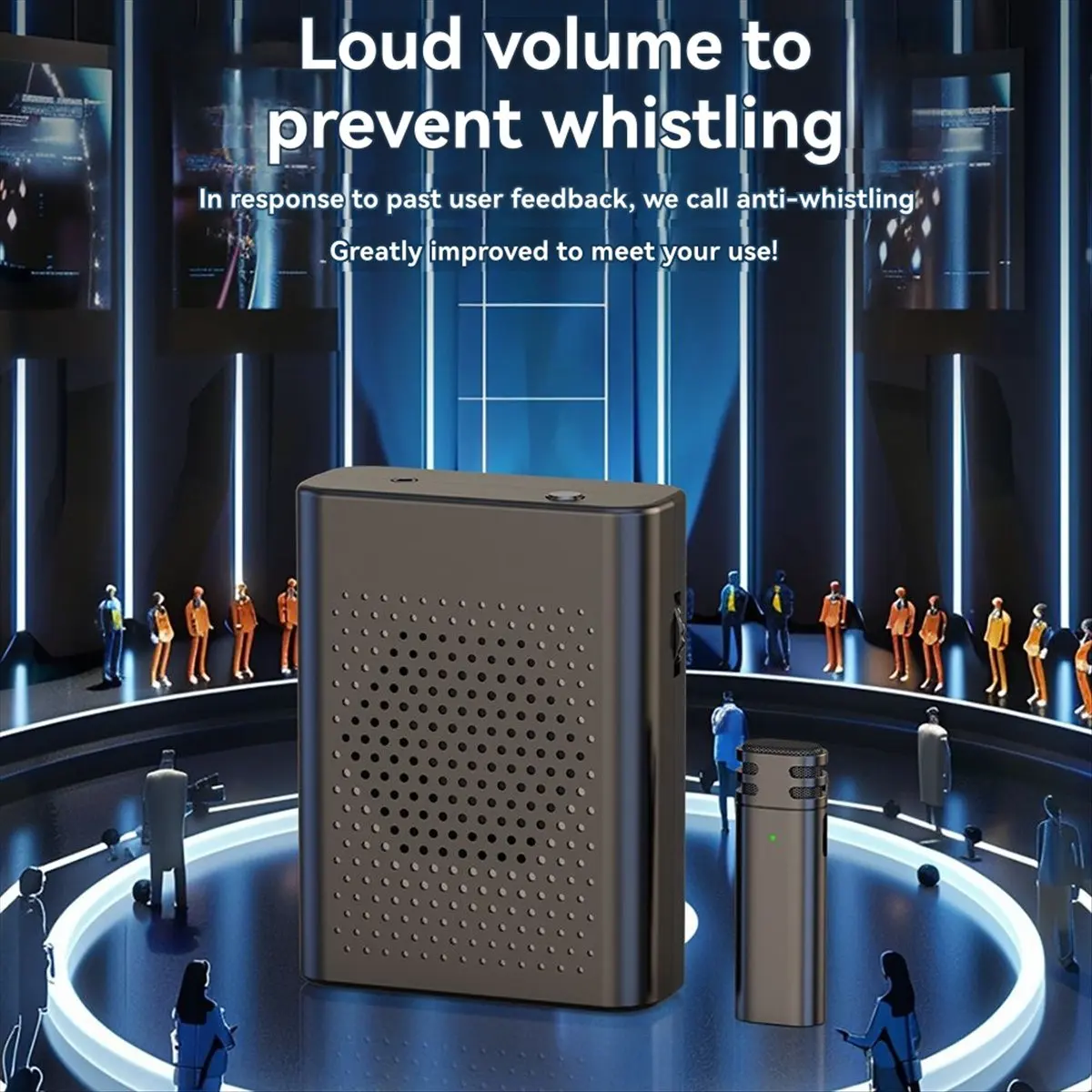 A26Z Wireless Voice Amplifier with Wireless Lavalier Microphone, Portable Speaker for Teacher, Streaming,Classroom, Meeting
