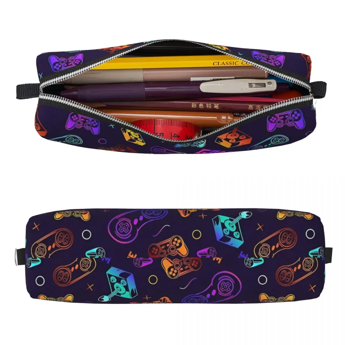 Federmäppchen für Videospiel-Gaming-Controller, klassische Stiftbox, Bleistiftbeutel, Mädchen, Jungen, große Kapazität, für Studenten, Schule, Reißverschluss, Federmäppchen