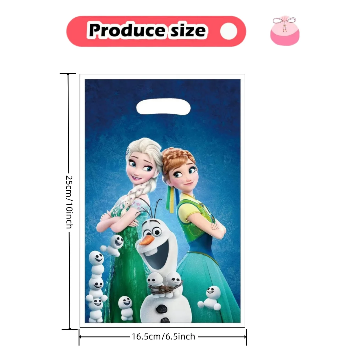 Disney Frozen Gift Bags Birthday Decoration Elsa Anna Princess Candy Cookie Package Baby Shower Kids Girls Gifts Party Supplies