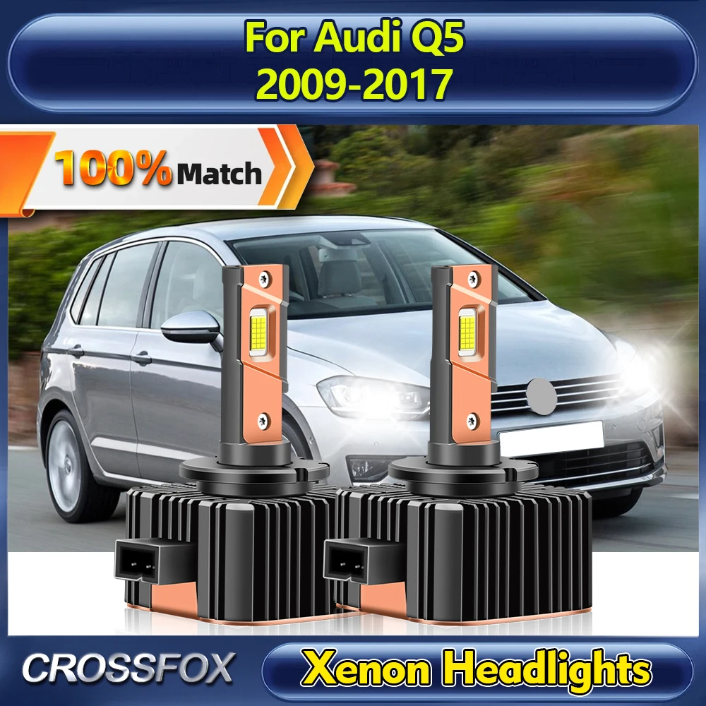 

30000LM Super Bright LED Headlight Bulbs 120W Car HID Xenon Lights 6000K 12V For Audi Q5 2009-2011 2012 2013 2014 2015 2016 2017