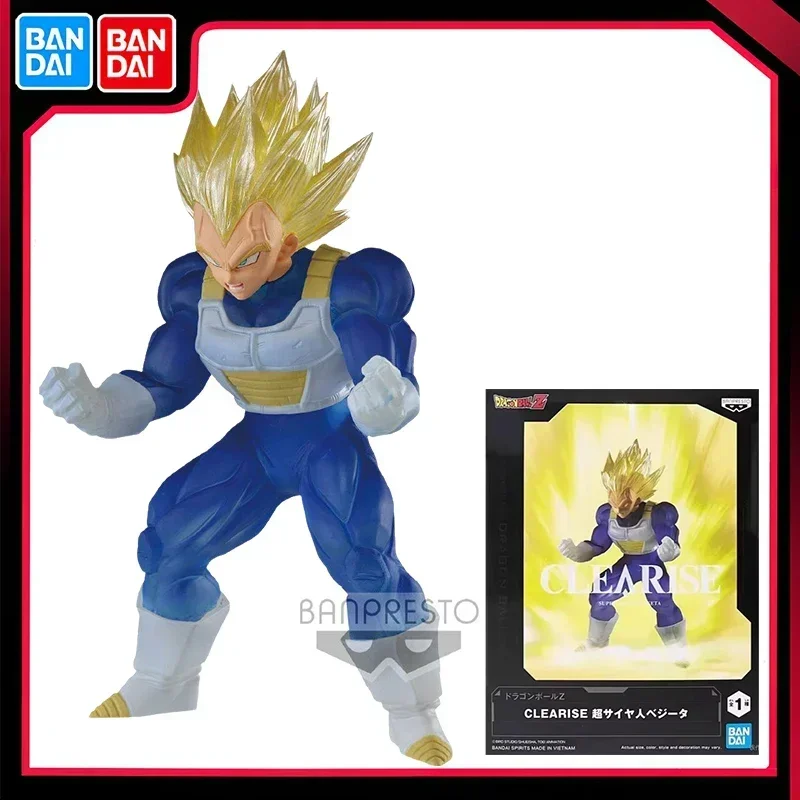 Bandai Original Banpresto Anime Dragon Ball Z claro Vegeta PVC modelo de figuras de acción juguete coleccionable regalo de cumpleaños de Navidad