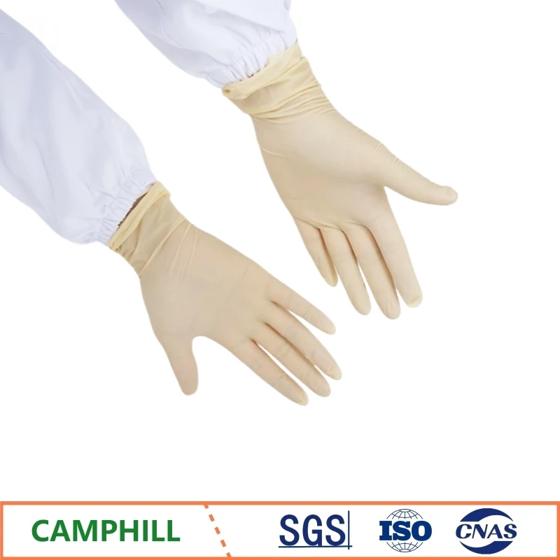 9 inch/12 inch disposable purification gloves Cleanrooms in various industries No powder anti static electricity latex gloves