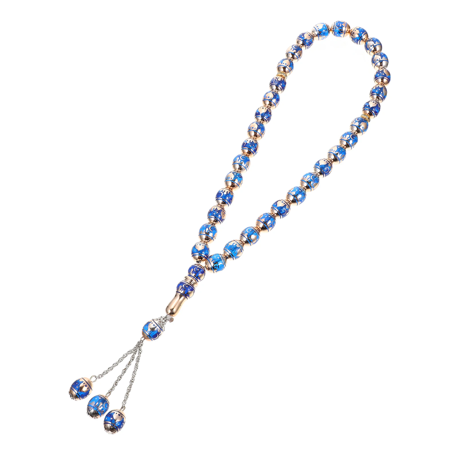 

Islamic 33-bead Prayer Beads Rosary Religious Chain Necklace Decor Muslim Holding Bead String Worry Beads Jewelry Smooth Texture