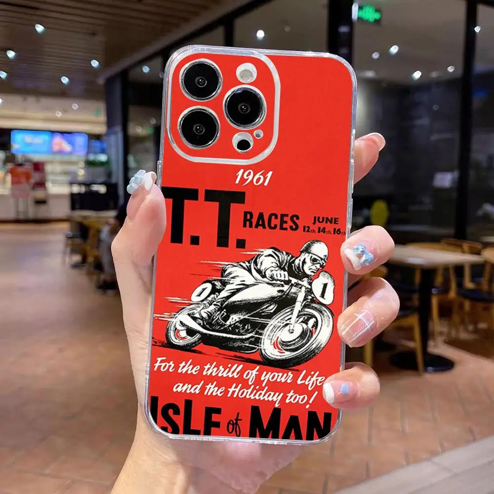 T-TT Isle Of Man Phone Case For IPhone 17 Air 16 15 14 13 12 Pro Max Plus Clear Shockpoof Transparent Cover