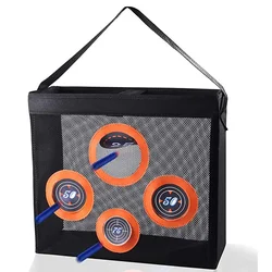 Portable Shooting Practice Target Toy Storage Mesh Bag Compatible with Nerf Darts for Kids 6+ Nerf N-Strike Elite Series Blaster