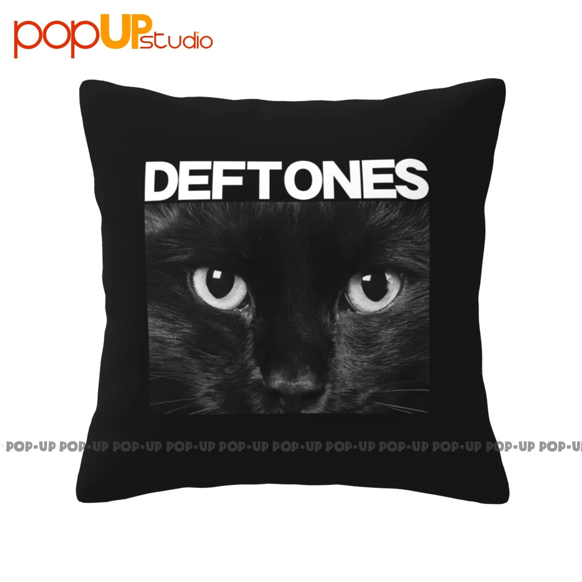 Modern Deftones Cat Eyes Pillowcase Throw Pillow Cover Healthy Decoration Zipper Type