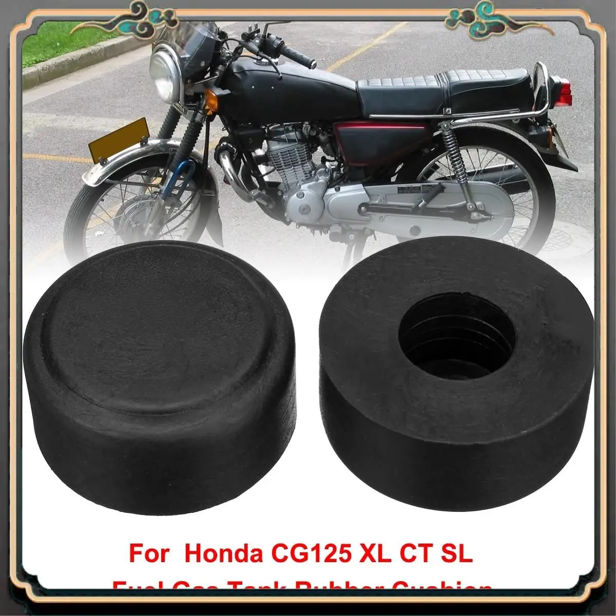 

2X для Honda Vintage CG125 CT XL SL TL мотоциклетный газовый топливный бак, подушка, прокладка масляного бака