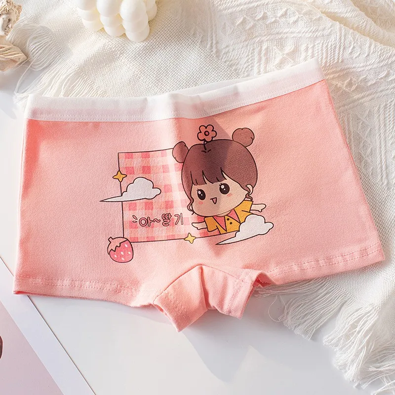 4 Stück weiche, antibakterielle Baumwoll-Slips für Kinder und Mädchen, Höschen mit Erdbeer-Print, atmungsaktive Unterwäsche für Kinder von 3–16 Jahren – Detail 23