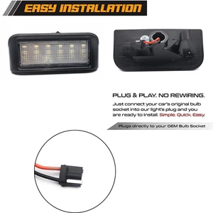 أضواء لوحة ترخيص Canbus LED ، لمبات لشريك بيجو خبير Rifter Citroen Berlingo Jumpy Fiat Scudo Toyota ، 2 قطعة أفضل 10 مبيعات نوع لوحة فيات - رقم 10