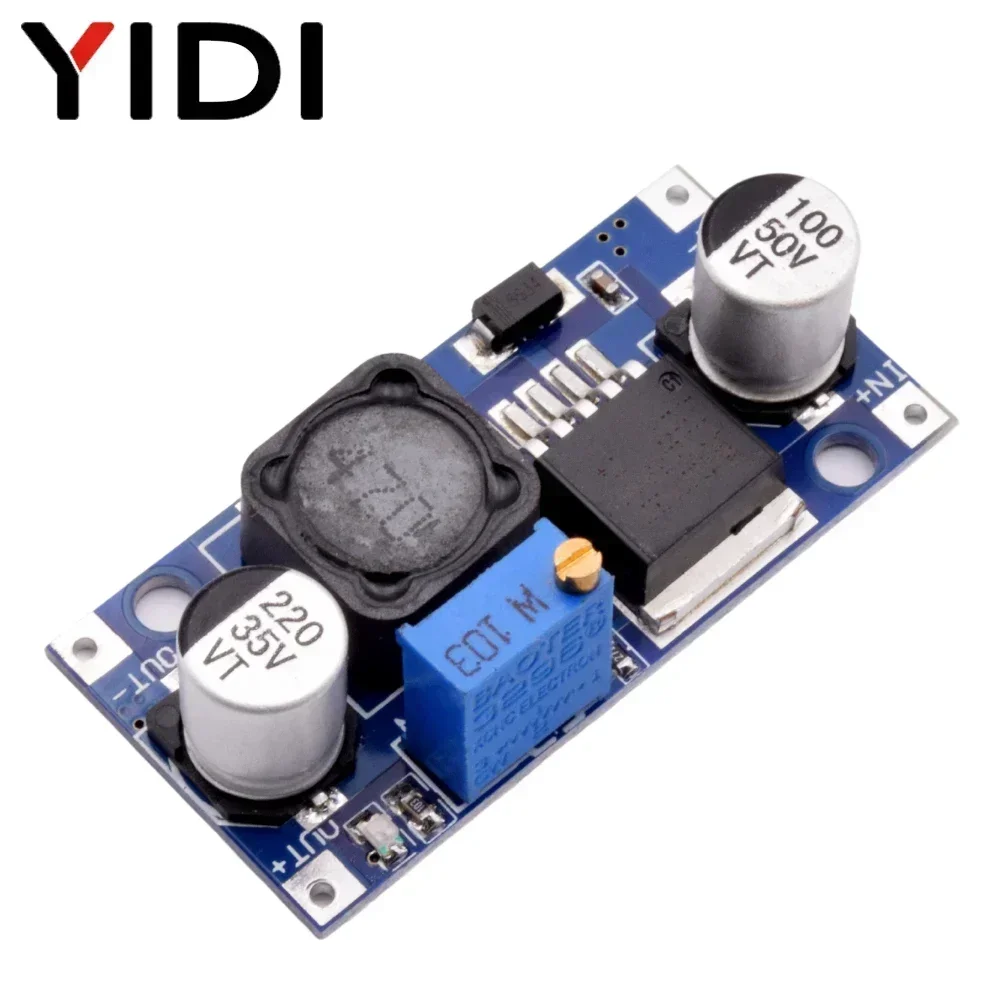 5pcs DC-DC LM2596 LM2596S-ADJ Step Down Buck Converter 3.2-40V to 1.25-35V Adjustable Power Supply Module Voltage Regulator