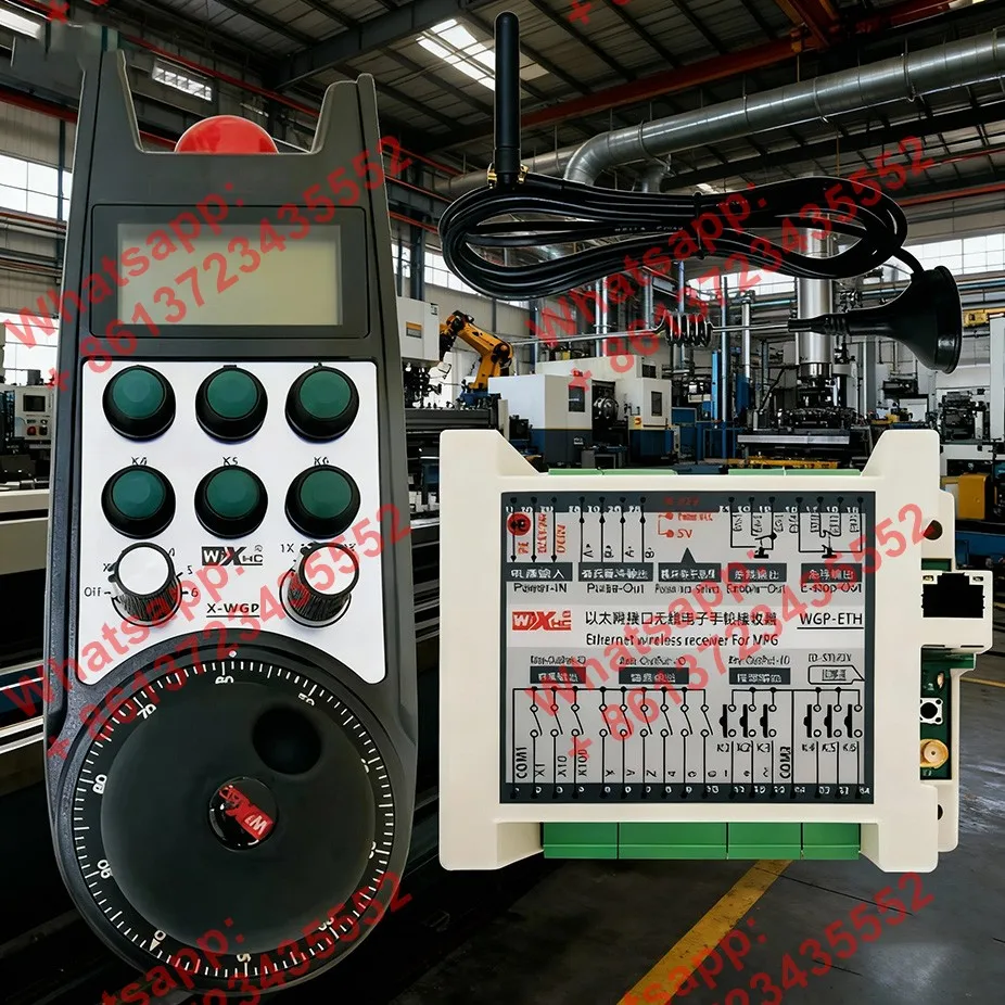 قلادة عقارب MPG لاسلكية وحدة تحكم عن بعد باستخدام الحاسب الآلي تدعم عرض التنسيق في الوقت الحقيقي لـ Simens PLC:S7-200/300/1200 #1