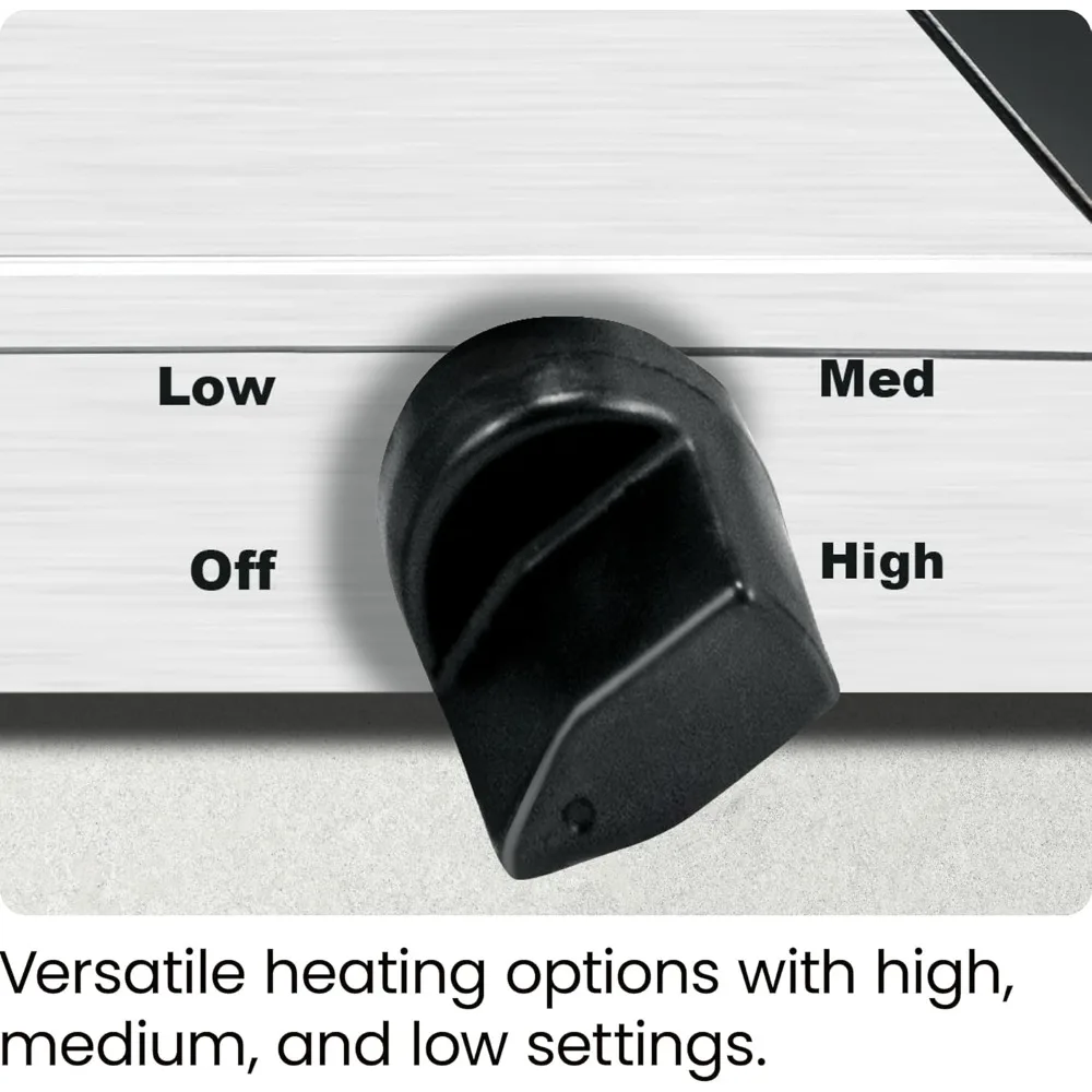 Warming Tray w/Adjustable Temperature & 3 Chafing Dishes,Hot Plate Perfect for Holidays, Catering, Parties,Events & Home Dinners