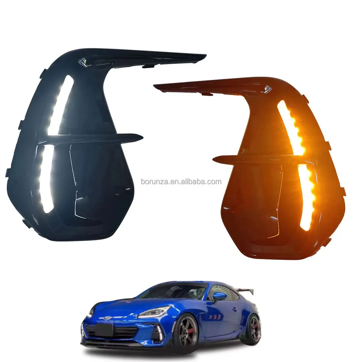 Suitable for Toyota GR86 For Subaru BRZ 2022-2023 two-color daytime running lights daytime driving modification Fog Lamp