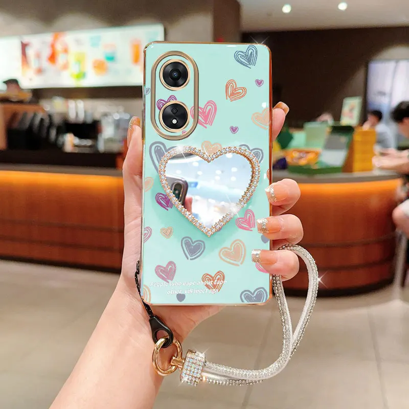 الماس حزام الحبل تلوين الحب حامل هاتف الحال بالنسبة ممن لهم A38 A36 A76 A58 A57 A74 A78 A5 A7 A79 A95 A60 A18 A53 A17 A16 4G 5G