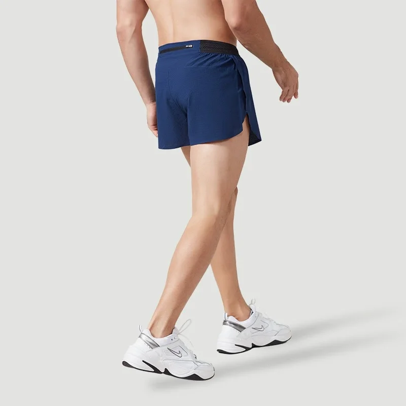 Men Double-deck Training Shorts 2 in 1 Fitness Clothes Gym Sport Shorts Male Workout Clothing Man Racing Marathon Running Shorts