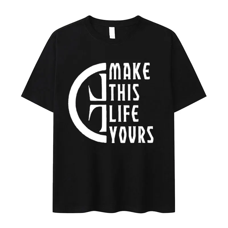 

Take That This Life on Tour 2024 Print Mark T Shirts Man Woman Fashion O-Neck High Quality T-shirt Casual Cotton Oversized Tees