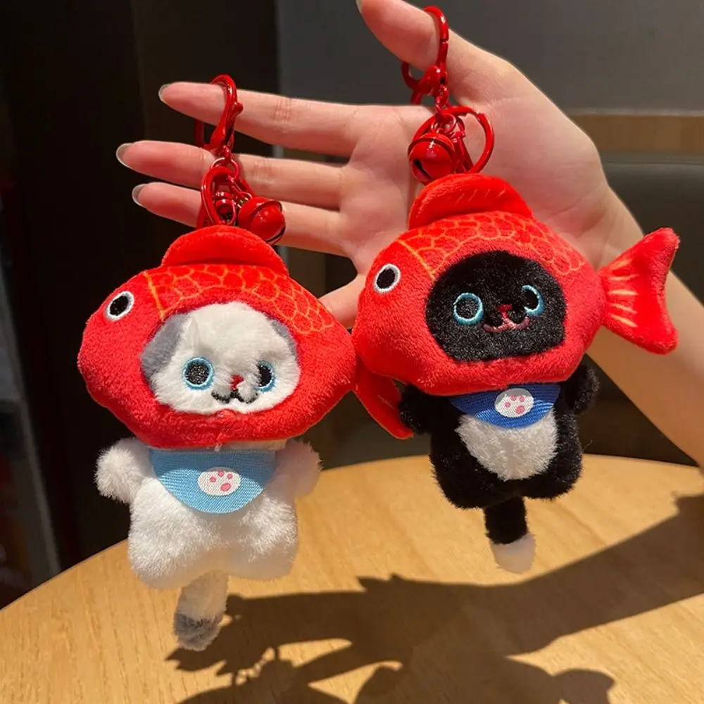 Creative Soft Cat Plush Doll Keychain Stuffing Cartoon Plush Cat Pendant 8/12/30CM Cute Animal Keychain Girl Birthday Gift