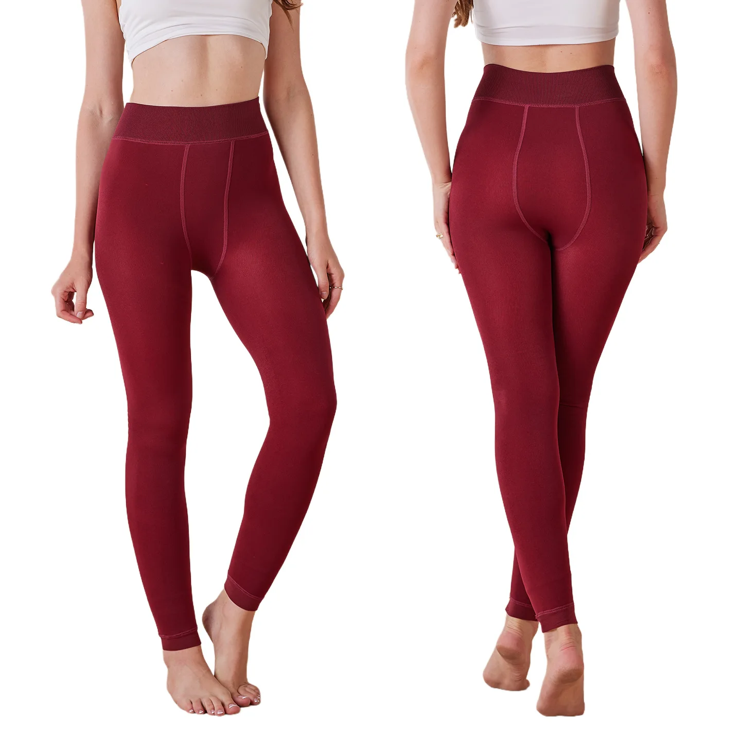 Autumn and winter leggings, large-sized pearl fleece with thickened fleece, women's style for warm underfoot wear