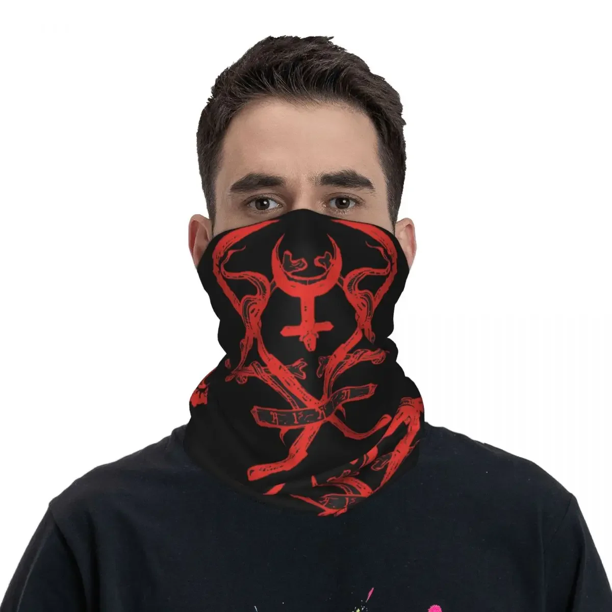 Men Lorna Shore Bandana Accessories Neck Gaiter Printed Vintage Death Metal Face Scarf Multi-use Headwear For Fishing Breathable