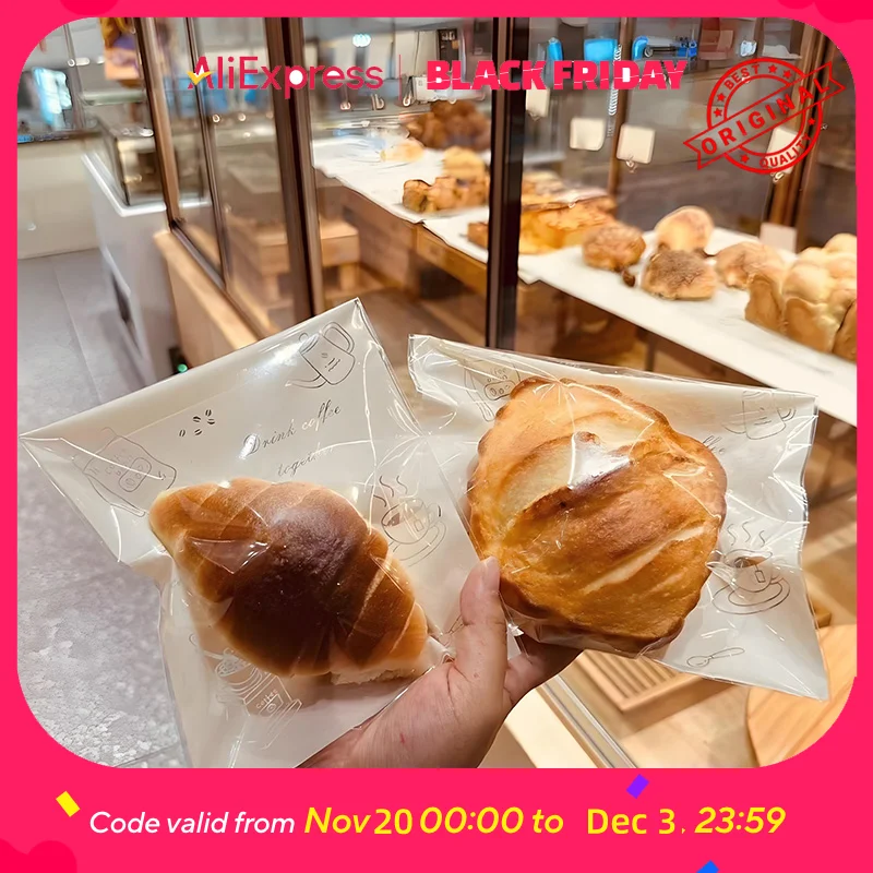 Brotbeutel in Lebensmittelqualität – selbstverschließende, durchsichtige Plastiktüten für Bäckerei, Toast, Gebäck, 7 x 6 Zoll wiederverschließbare Aufbewahrungsbeutel